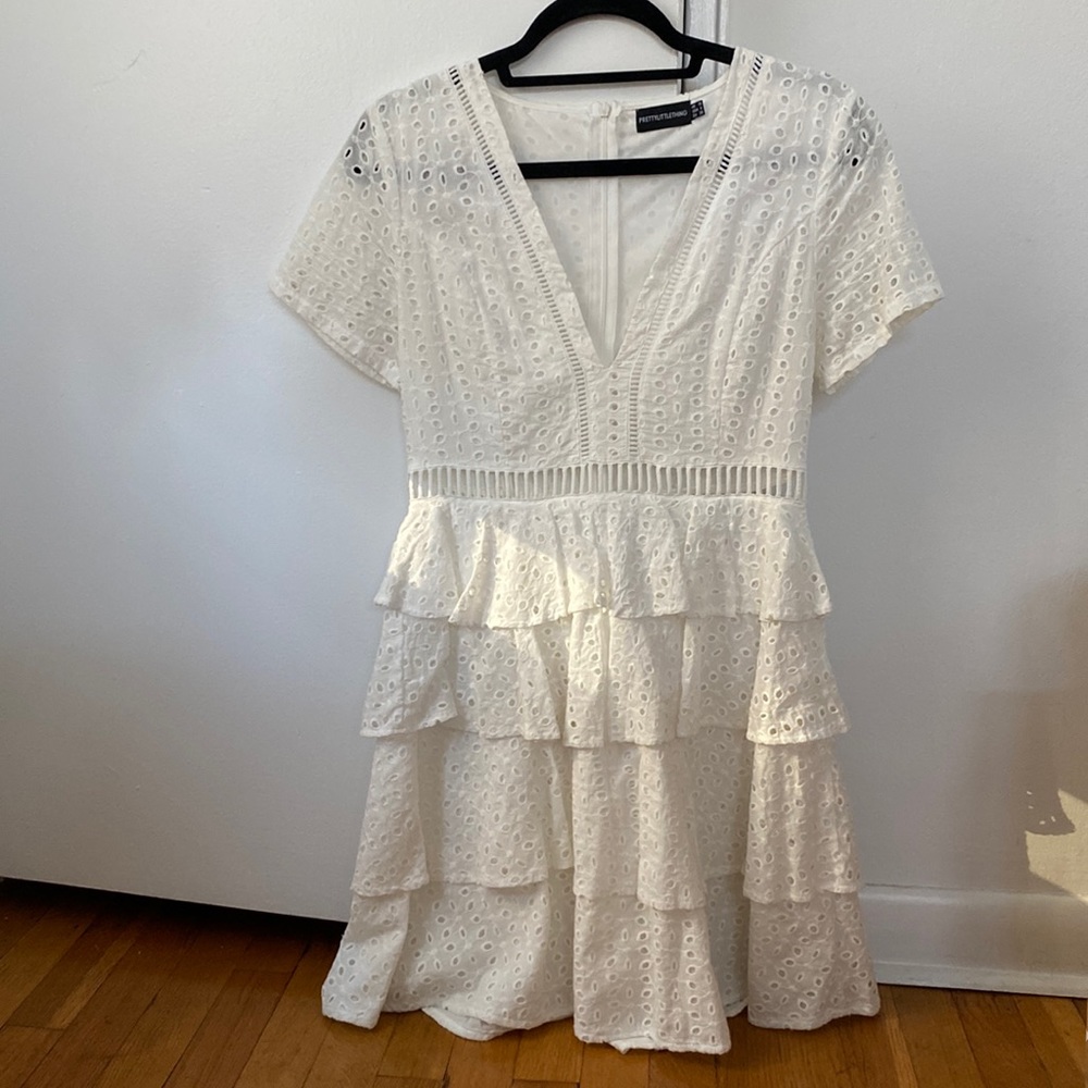 White graduation dress